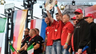 Die Siegerehrung des NationsCup im Jahr 2019